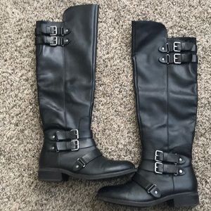 Dolce Vita tall black moto boots